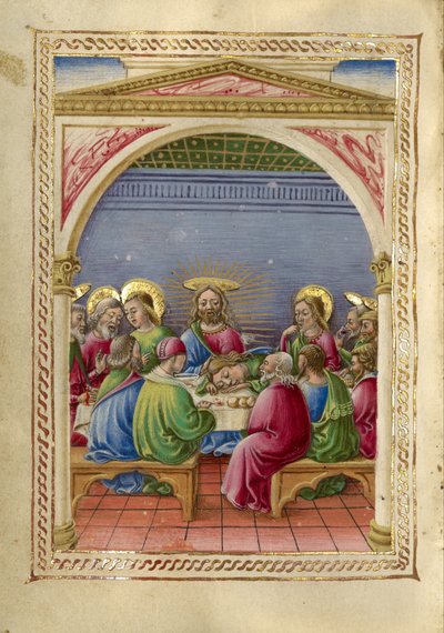 Het Laatste Avondmaal door Taddeo Crivelli
